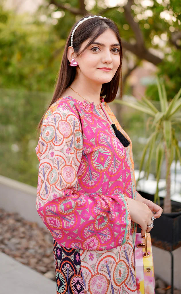 Aab-o-Tab Digital Printed 2pc Dress