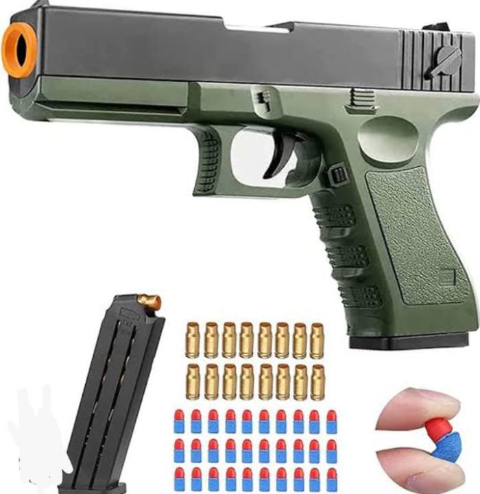 Soft Bullet Toy Gun with Shell Ejection – Foam Blaster Gun for Kids, Boys & Girls