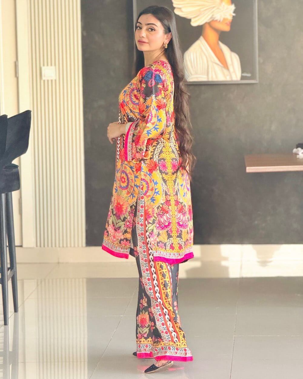 Fariha Printed - 2 Piece Stitched
