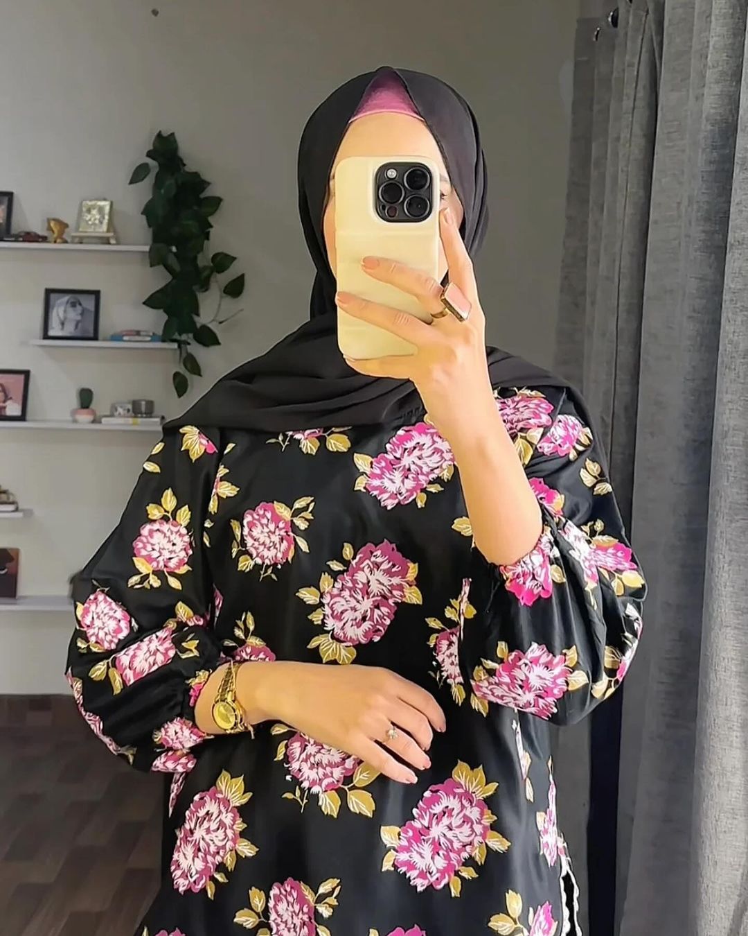 Gulab Printed Black 2pc