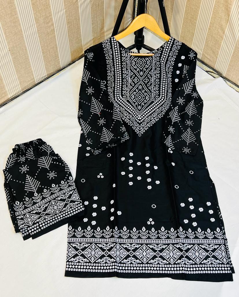 New Chunri-Black 2pc Dress