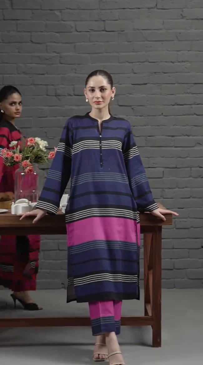 Lining 2pc Digital Print Dress