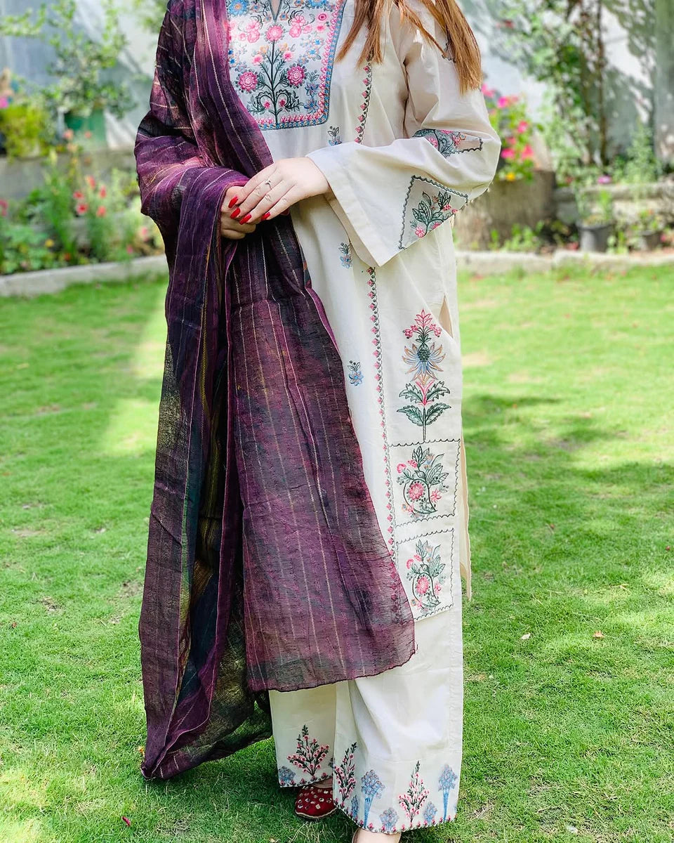 Naaz 2pc Embroided Dress