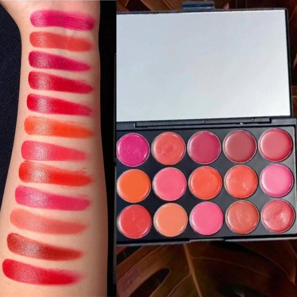 15 Color Matte Lipstick Palette, lipstcks, lip liners, lip linar