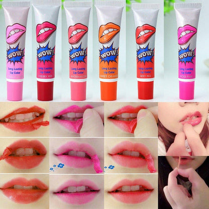 Long Lasting & Waterproof Peel Off Wow Lipstick – Pack of 6