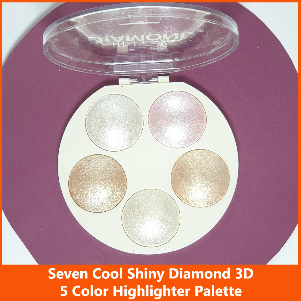 5 in 1 Highlighter Palette ,Best Face Highlighter for Girls in Pakistan