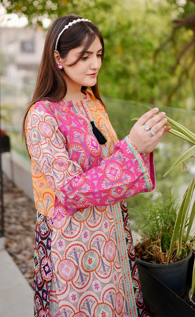 Aab-o-Tab Digital Printed 2pc Dress