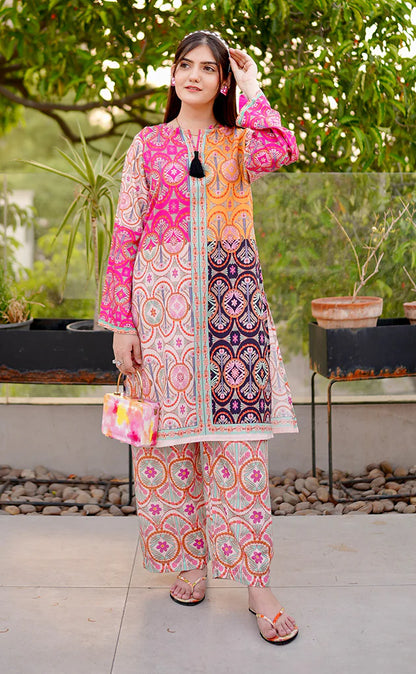 Aab-o-Tab Digital Printed 2pc Dress