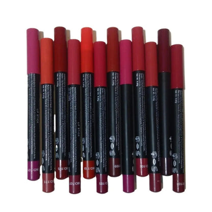 Matte Lipstick & Lip Liner Pencil Set – 12 Multicolor lipstick pencils