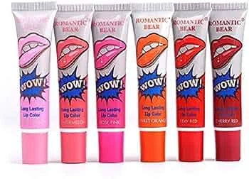 Long Lasting & Waterproof Peel Off Wow Lipstick – Pack of 6