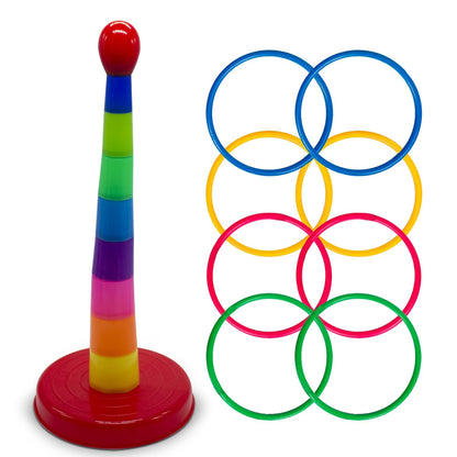 Ring Tower Toy for Kids, Colorful Stacking Rings for Early Learning