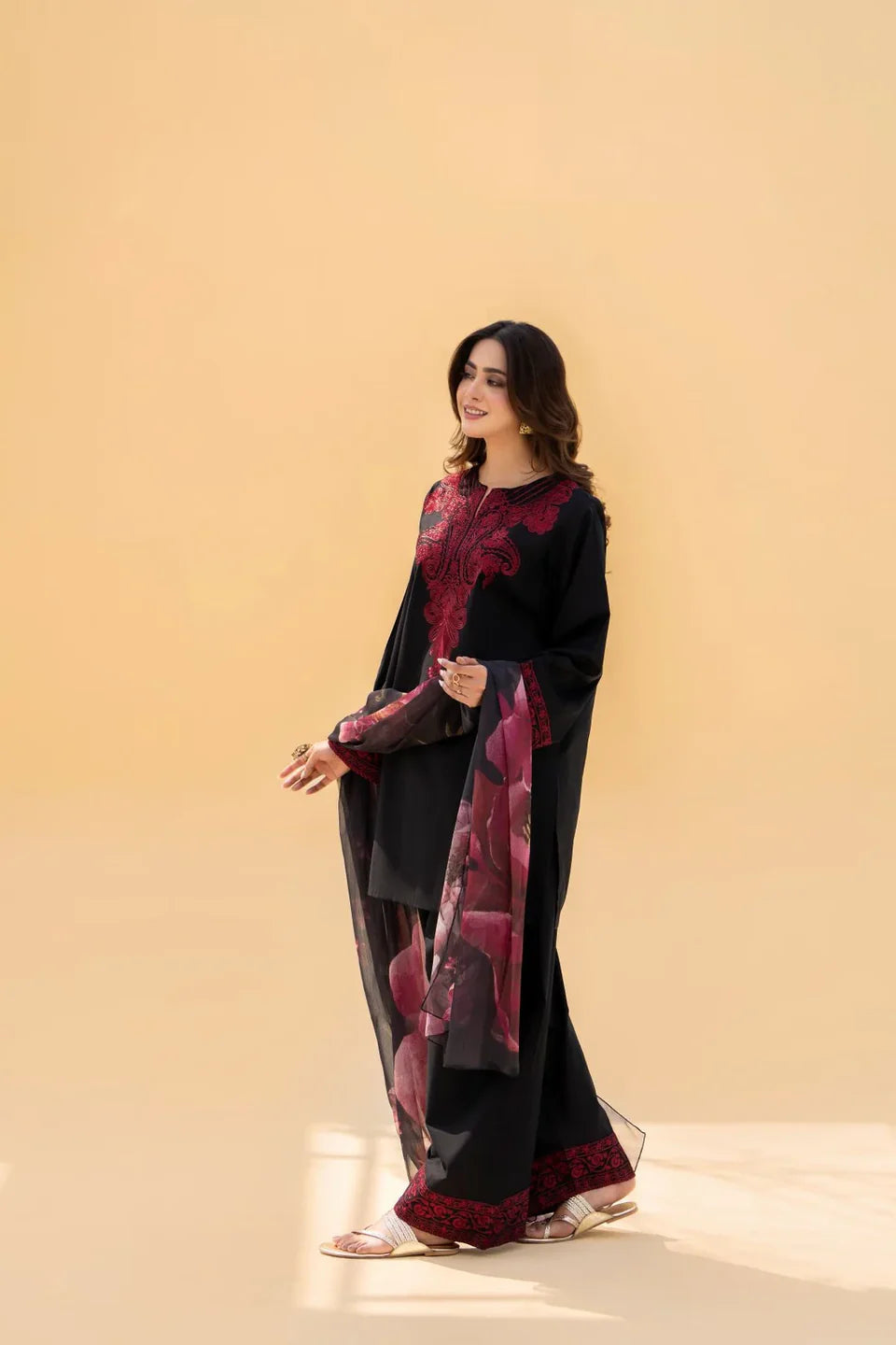 Ashish 2pc Embroided Cotton Suit Stitched