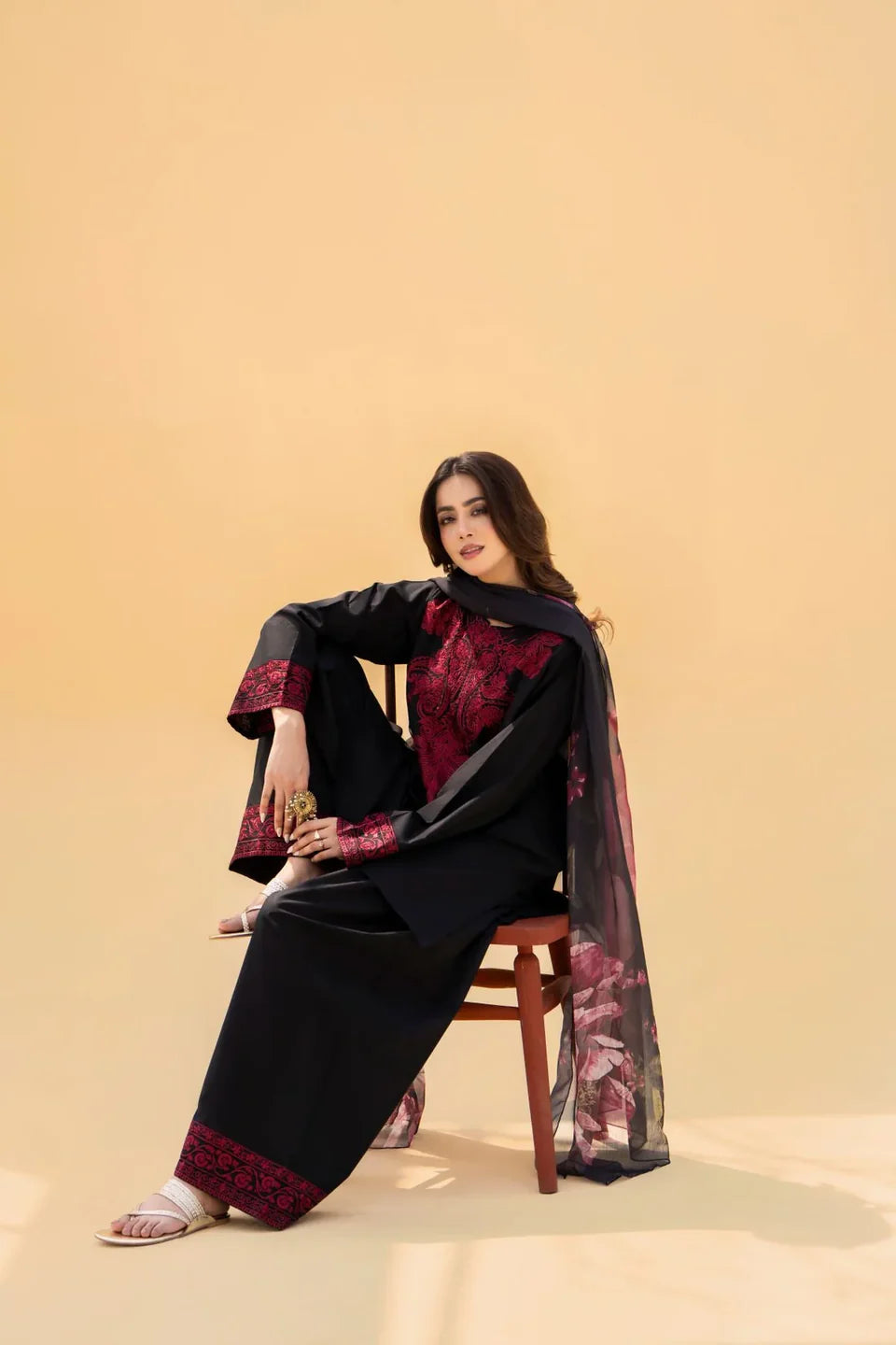 Ashish 2pc Embroided Cotton Suit Stitched