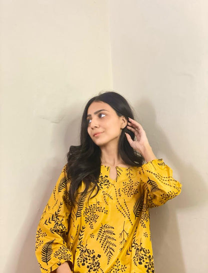 Petal Print 2pc Dress