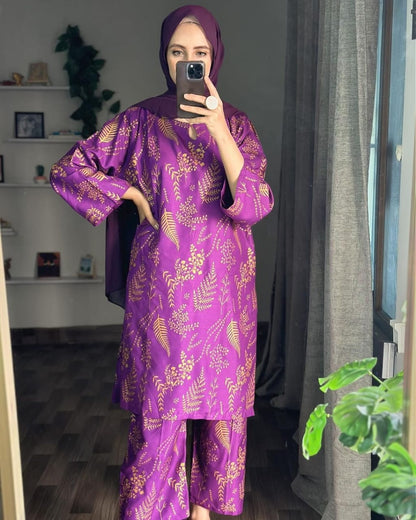 Petal Print 2pc Dress