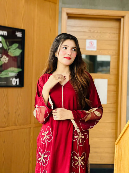 Butterfly Stylish 2pc Dress