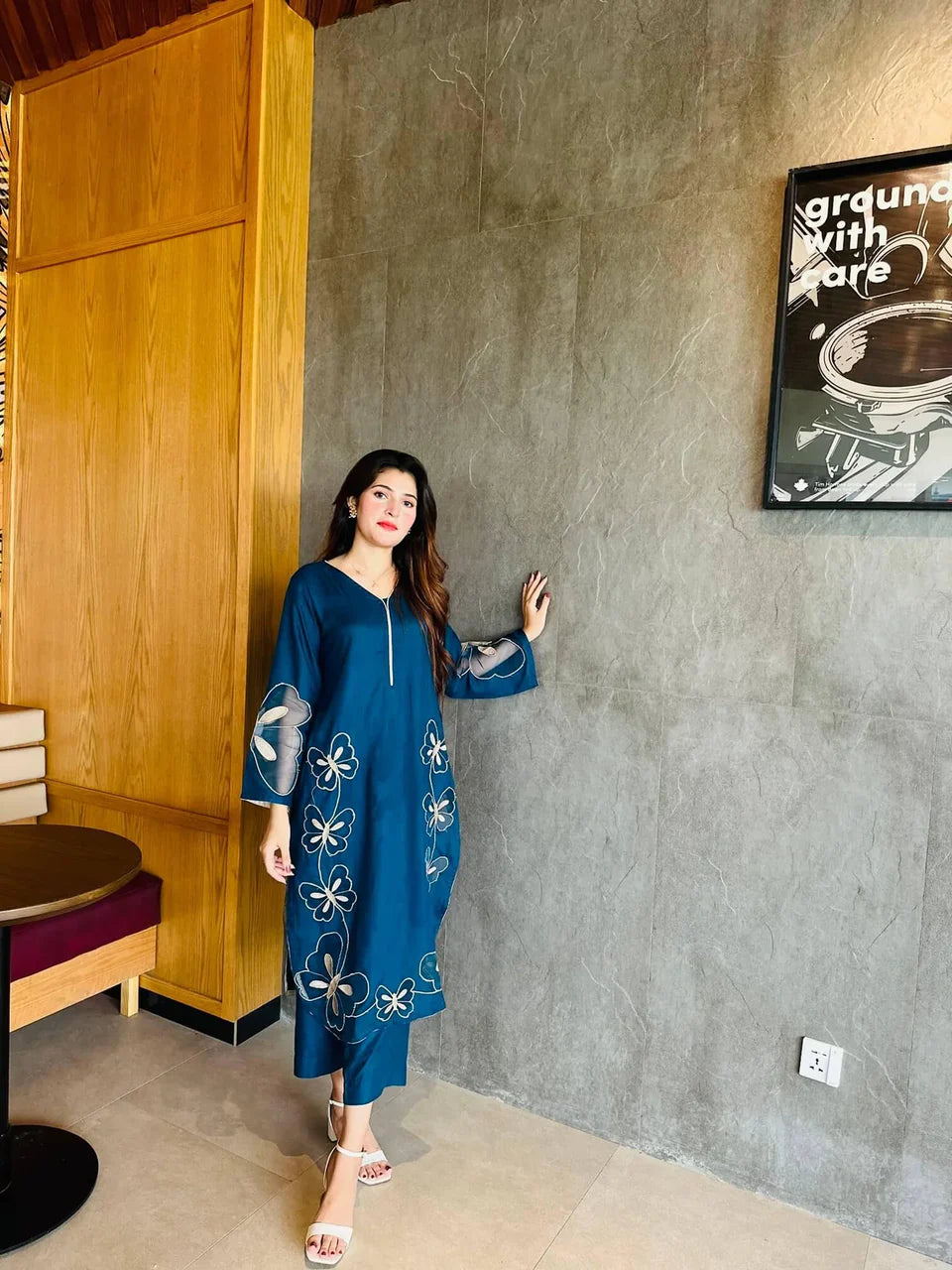 Butterfly Stylish 2pc Dress