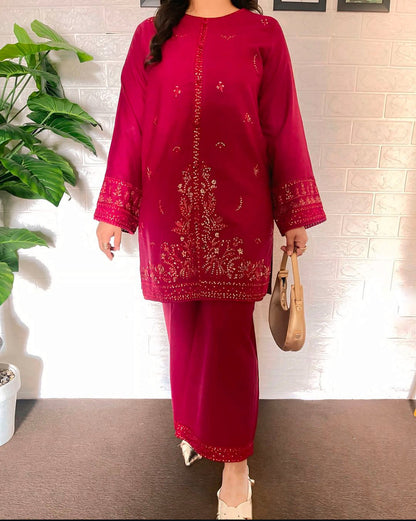 Jennifer Embroided 2pc Dress