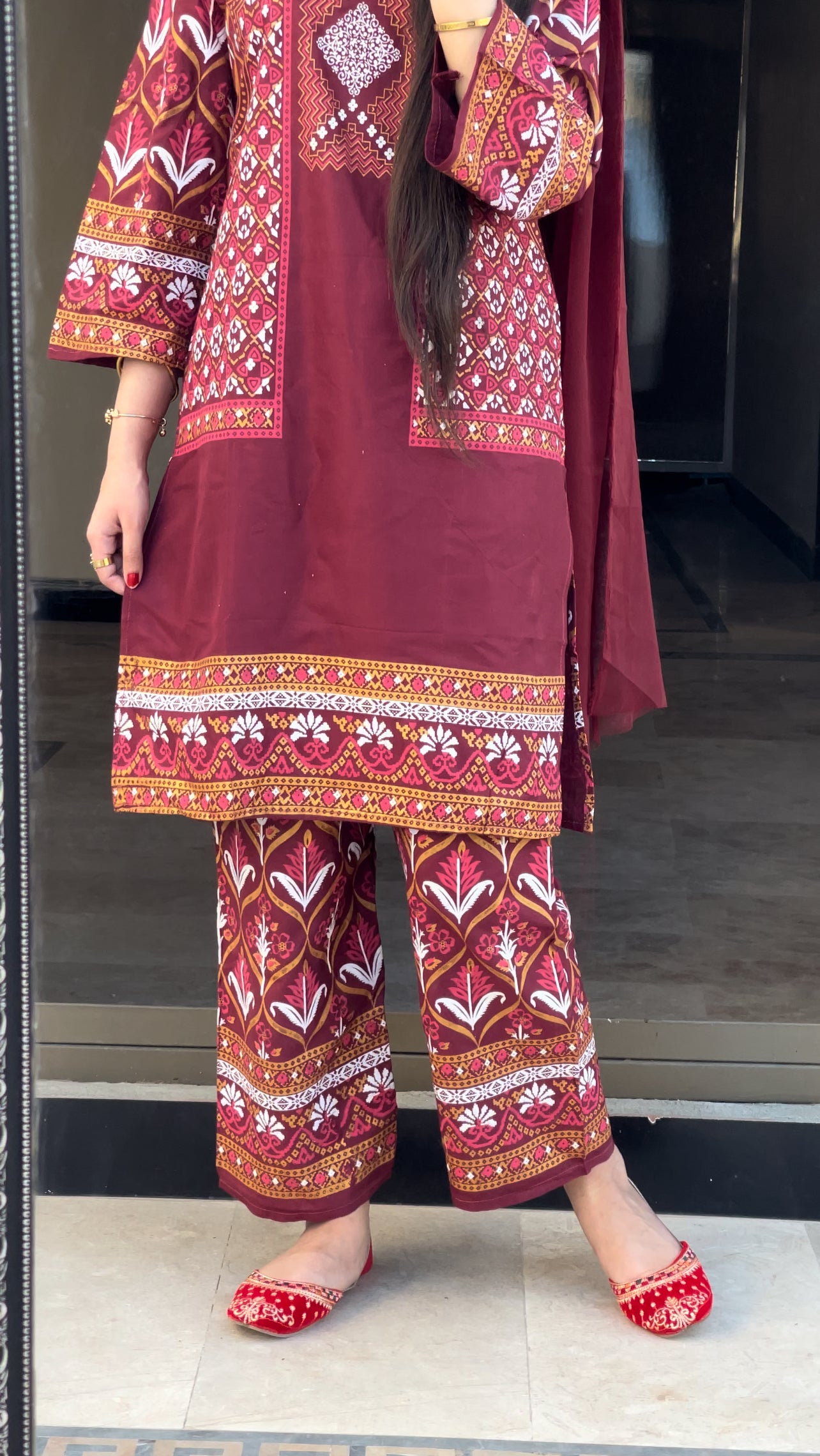 Jacket print 2pc Dress
