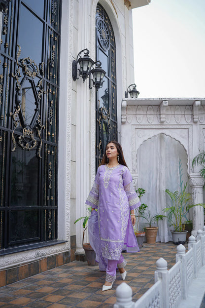 Hukam 3pc embroided dress