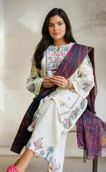 Naaz 2pc Embroided Dress