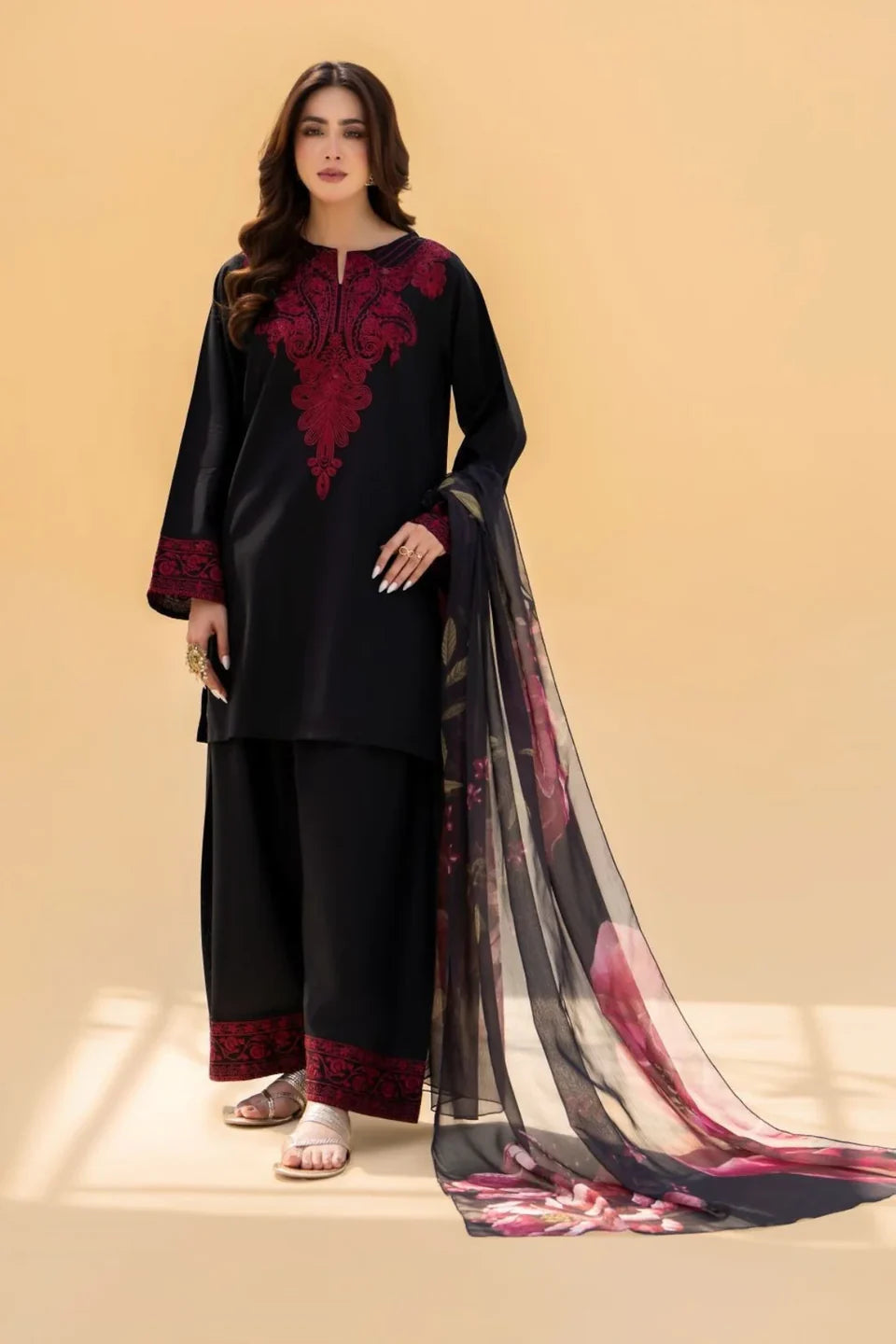 Ashish 2pc Embroided Cotton Suit Stitched