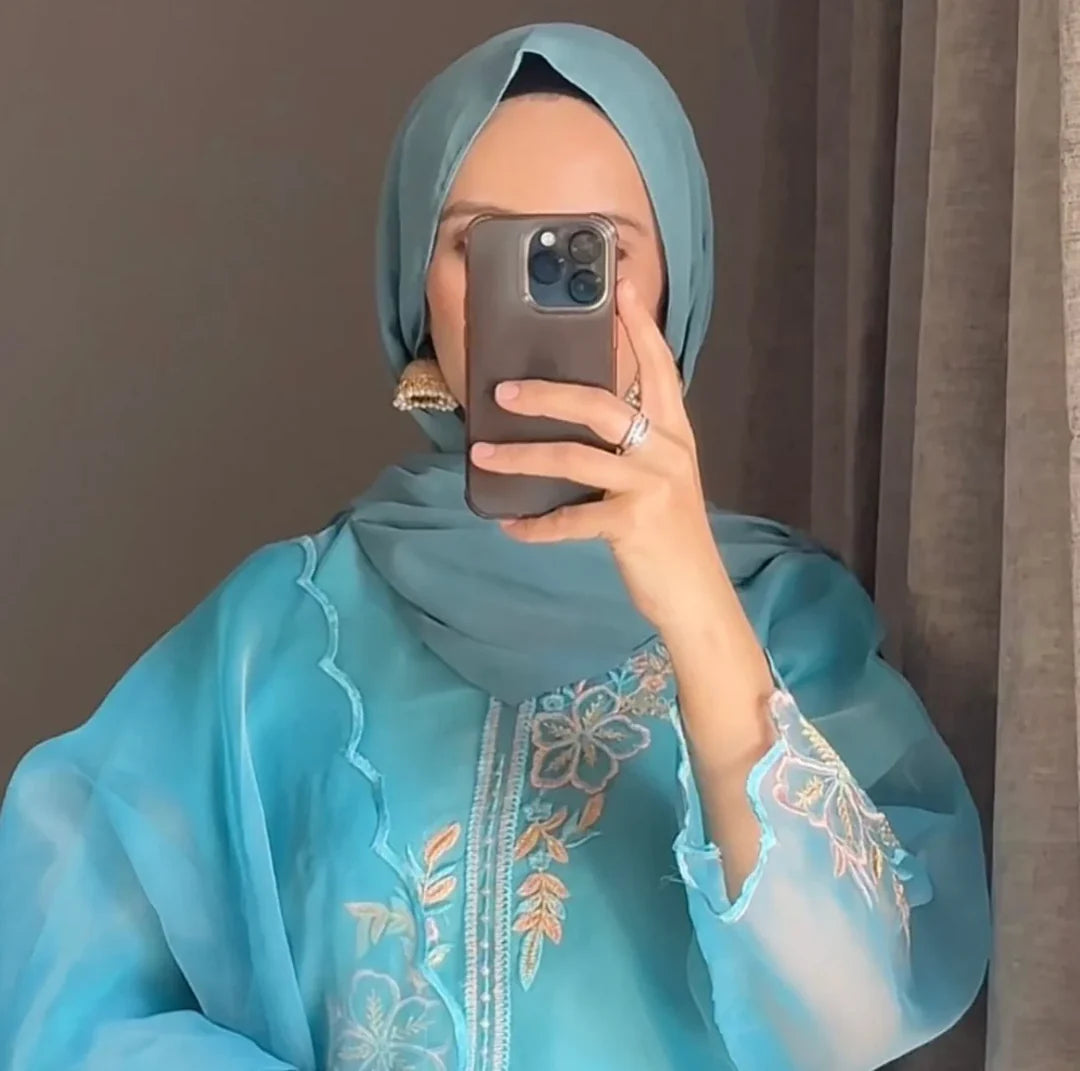 Blueberry Organza 3pc Dress