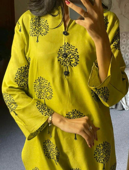 Printed Tree - 2 Piece Stitched