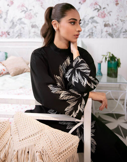 Flora Embroided - 2 Piece Stitched