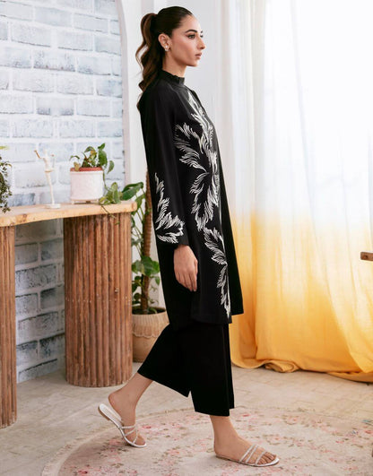 Flora Embroided - 2 Piece Stitched