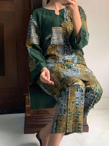 Mountain Printed - 2 Piece Stitched