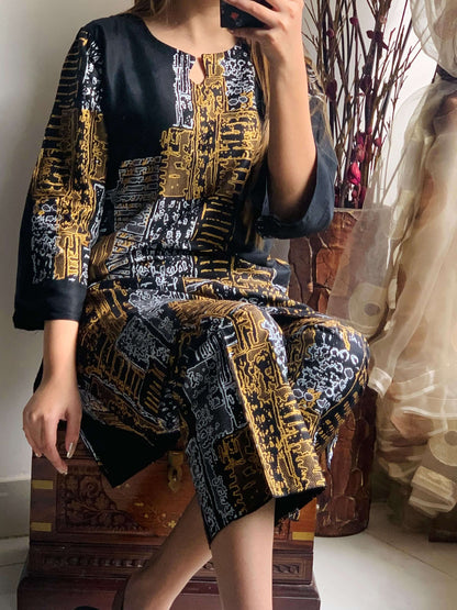 Mountain Printed - 2 Piece Stitched