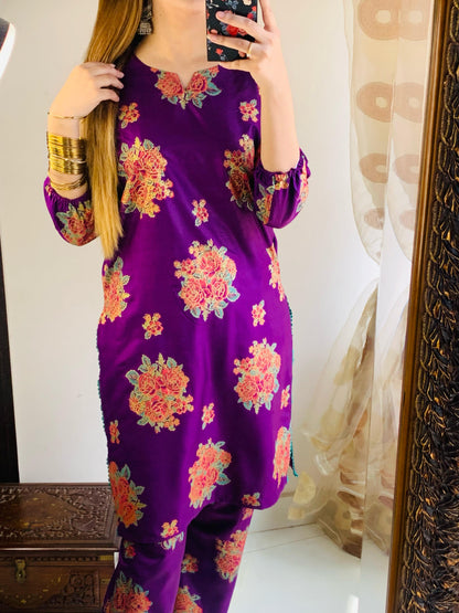 Printed Gulab - 2 Piece Stitched