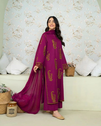 Noory Long Length Embroidered - 2 Piece Stitched