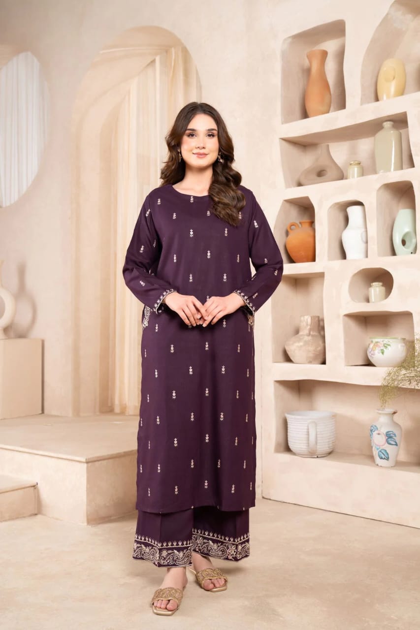 Royal Orchard Embroidered - 2 Piece Stitched