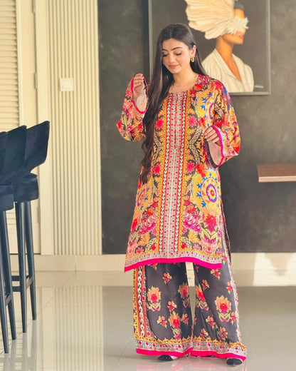 Fariha Printed - 2 Piece Stitched