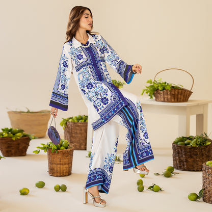 Aahang Digital 2pc Dress