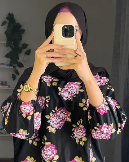 Gulab Printed Black 2pc