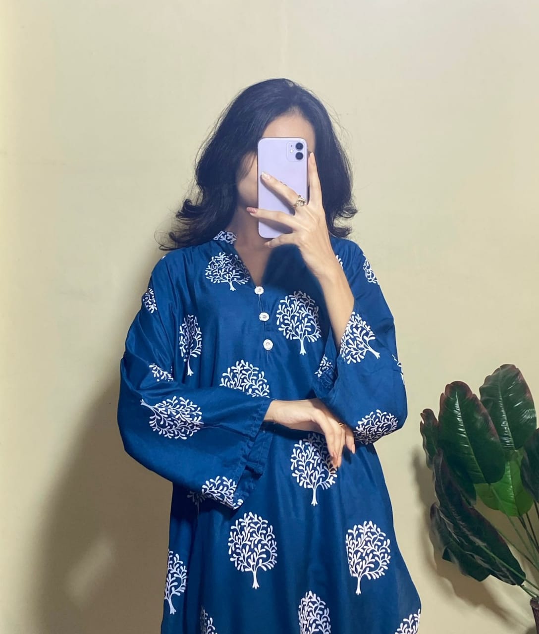 Tree Print -Zinc 2pc Dress