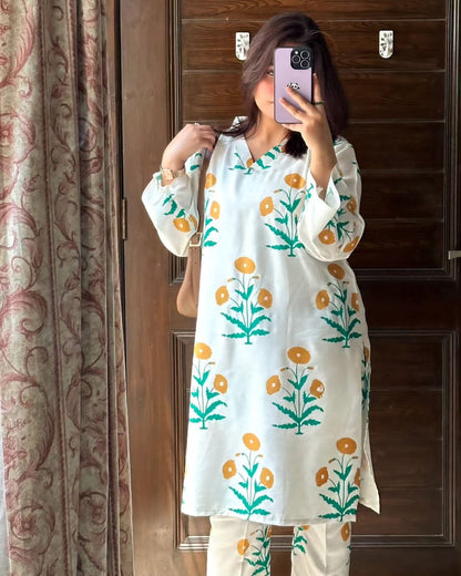 Yellow Gulzar 2pc Dress