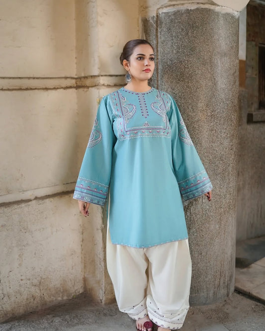 Zest 2pc embroidered suit by Rangekhyaal