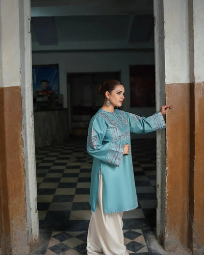 Zest 2pc embroidered suit by Rangekhyaal