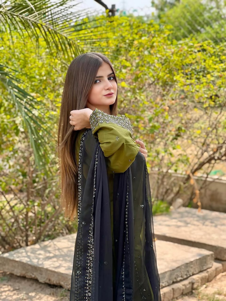 Mayal Embroided 3pc dress