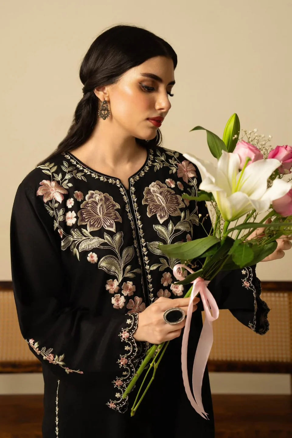 Floral Black