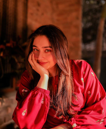 Petal Embroidery - 2 Piece Stitched