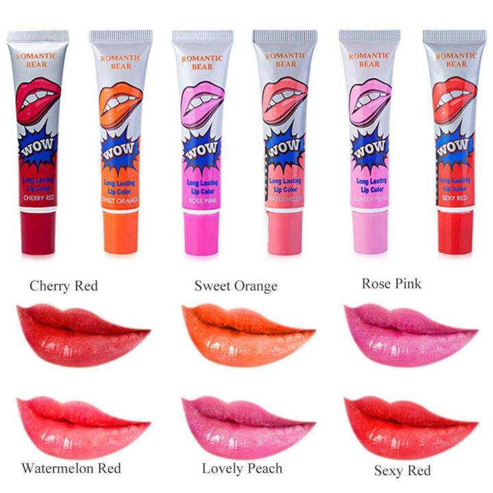 Long Lasting & Waterproof Peel Off Wow Lipstick – Pack of 6