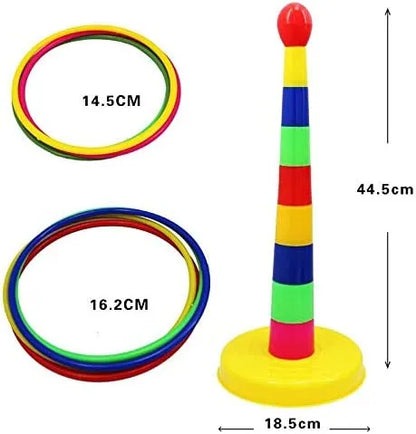Ring Tower Toy for Kids, Colorful Stacking Rings for Early Learning