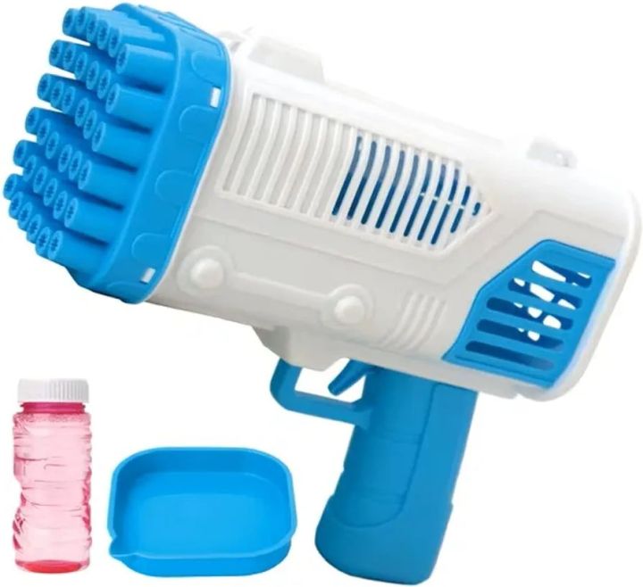 Space Rocket Bazooka Bubble Gun Electric Automatic Bubble Maker