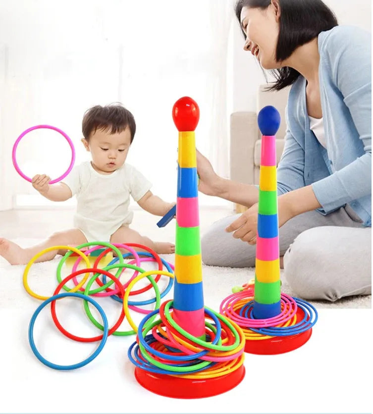 Ring Tower Toy for Kids, Colorful Stacking Rings for Early Learning
