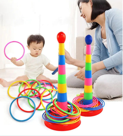 Ring Tower Toy for Kids, Colorful Stacking Rings for Early Learning